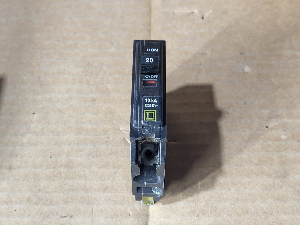 SQUARE D 20 Amp, 1 Pole, 120/240 Volt Circuit Breaker QOB120