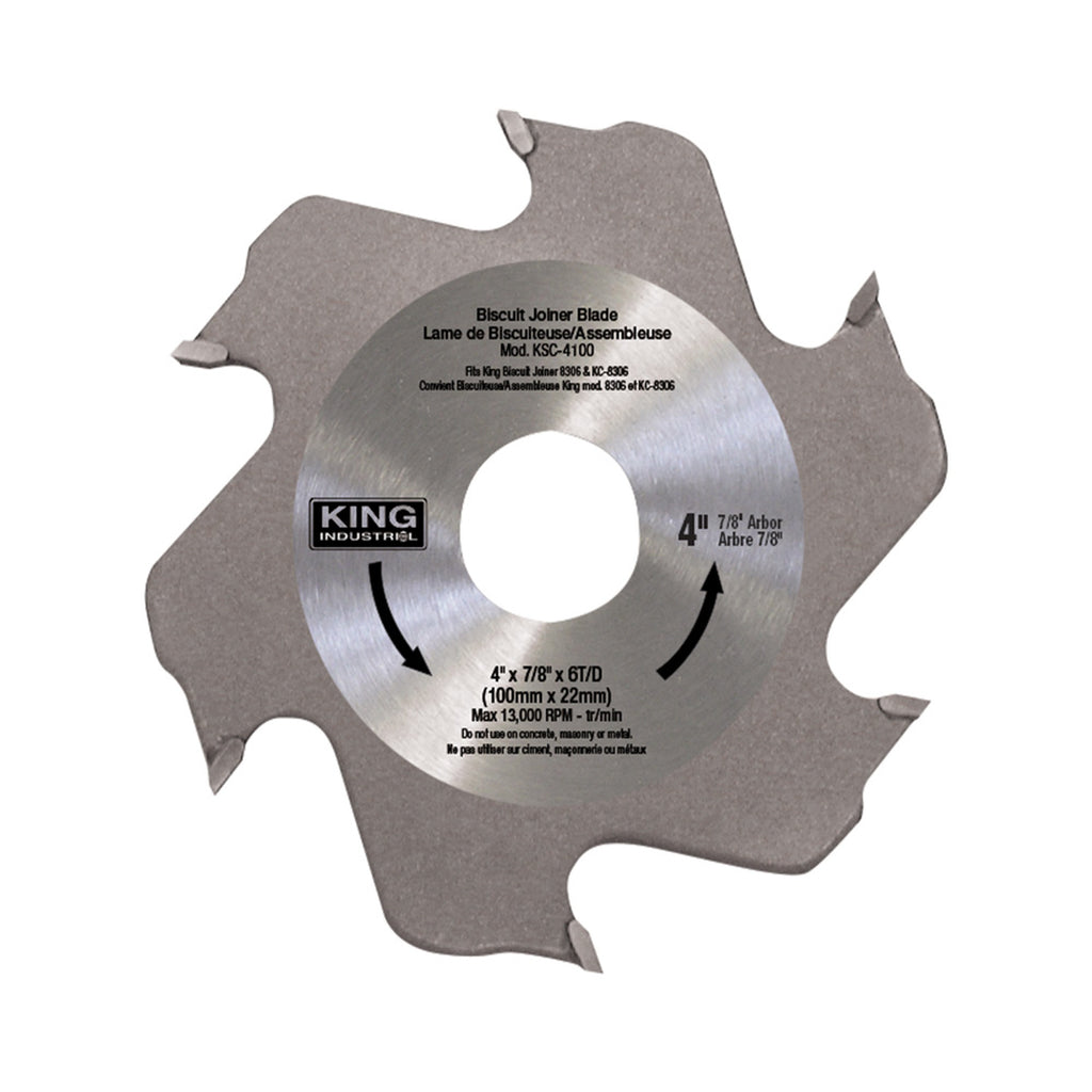KING CANADA Replacement Carbide Blade For Biscuit Joiner No.	KSC-4100