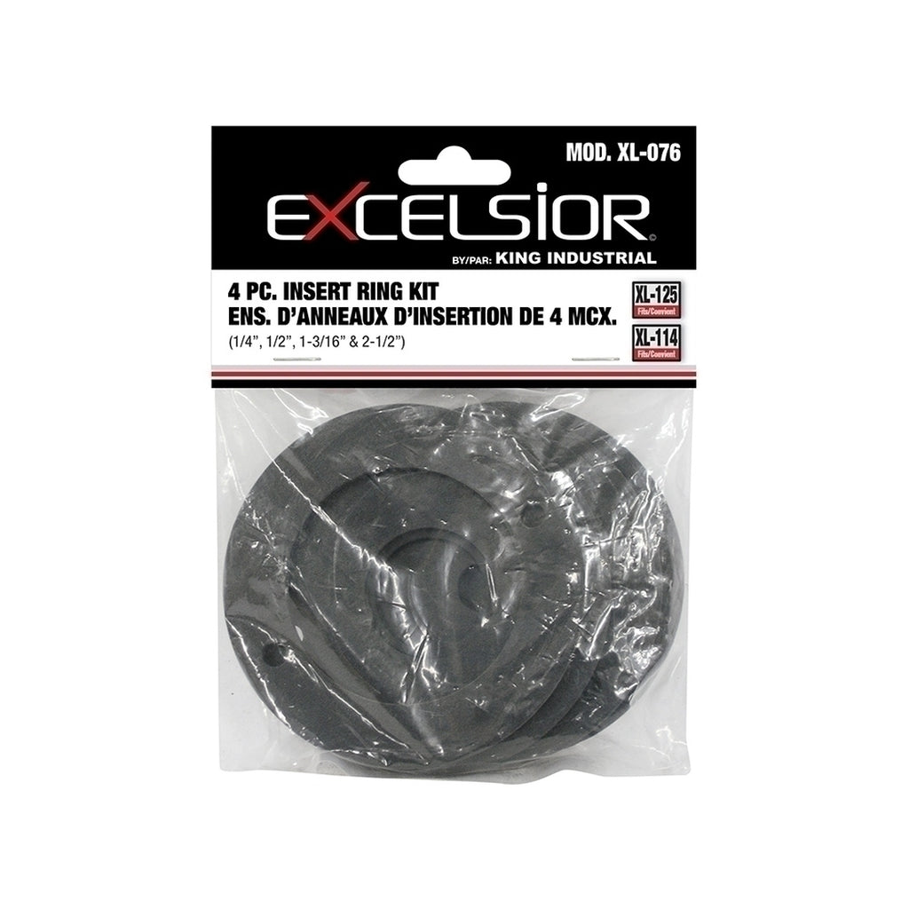 Excelsior 4 piezas. Kit de anillo de inserción No. XL-076 