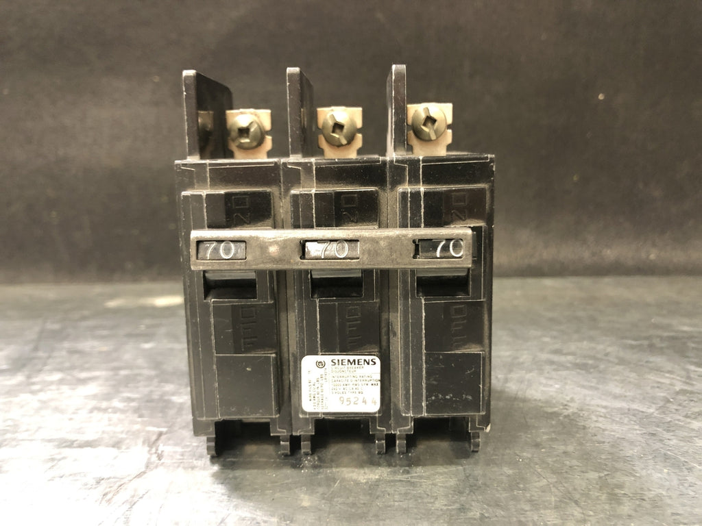 SIEMENS 70 Amp, 3 Pole, 240 volts Circuit Breaker BQ3B070