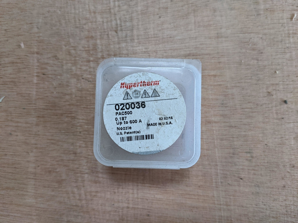 HYPERTHERM 020036 Nozzle N2 .187 600 Amp