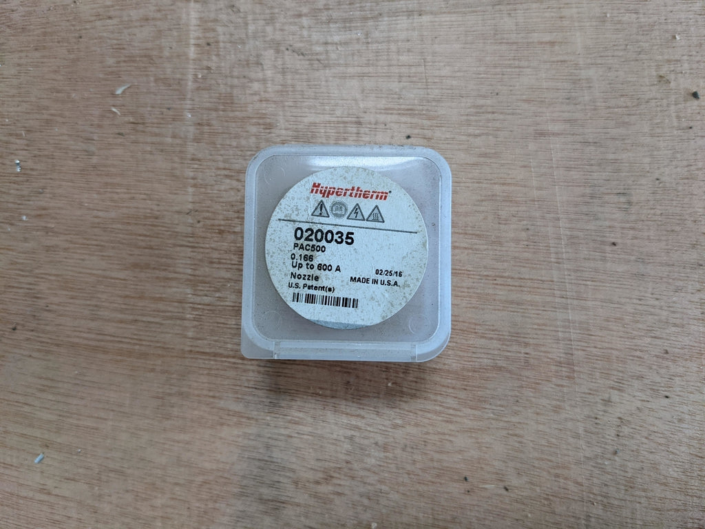 HYPERTHERM 020035 Nozzle Pac500, .166, 600 Amp