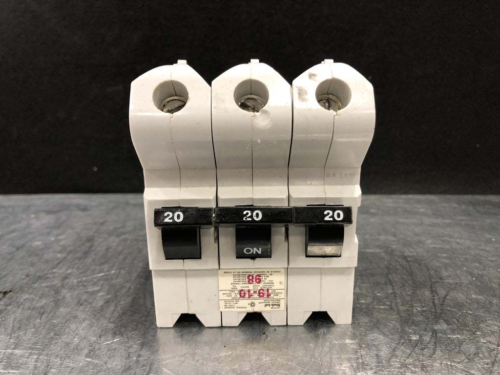 FEDERAL PIONEER 20 Amp 3 Pole Circuit Breaker NB320