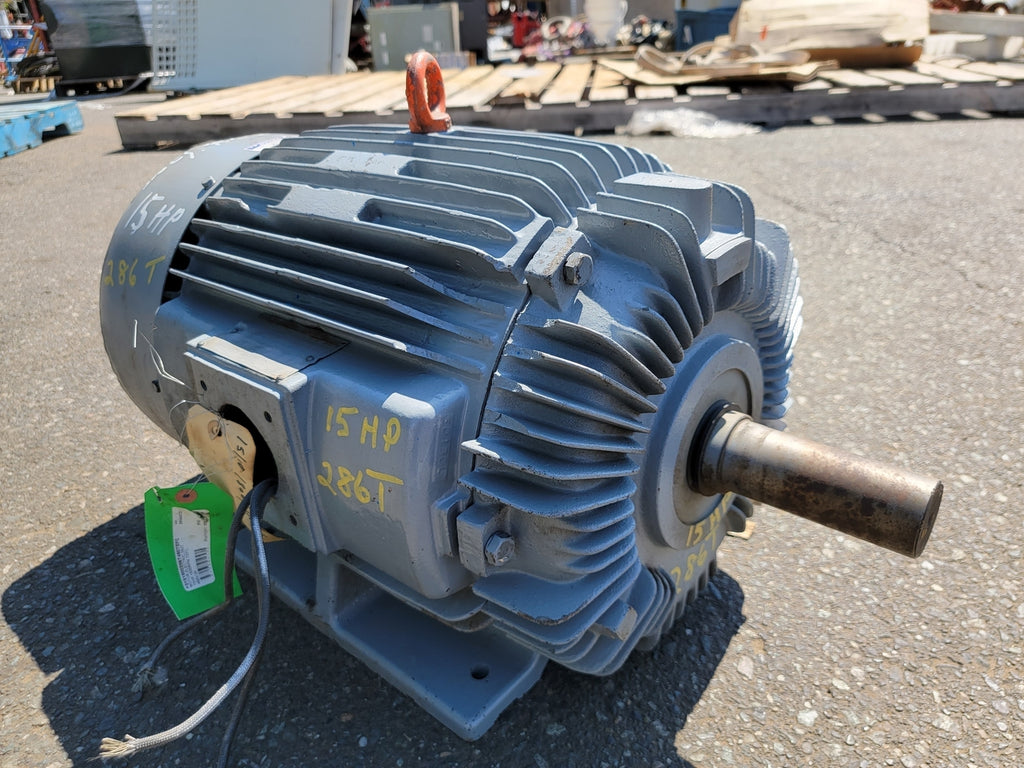 TECO 15 hp, 460 volts, 1800 rpm, 286T Electric Motor AE65586CS