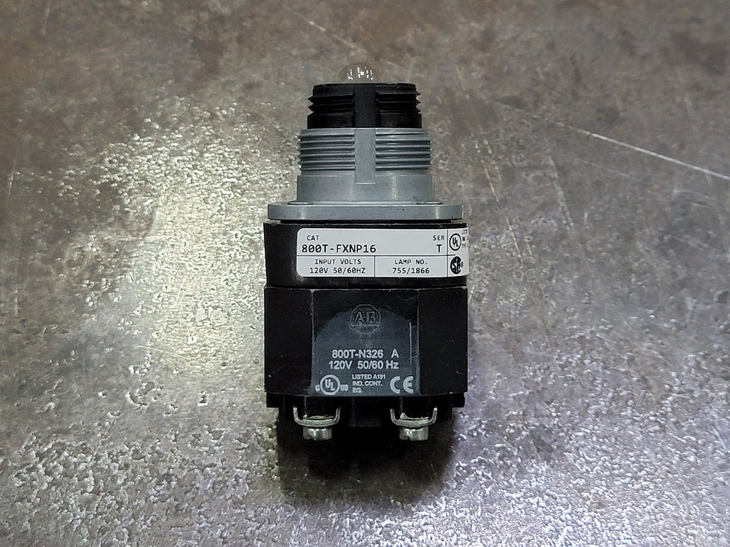 ALLEN-BRADLEY 30.5 mm Illuminated Push Button Switch No. 800T-FXNP16