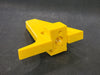 Sharkfin Yellow Cast Plastic Pusher Lug No. R17810M2