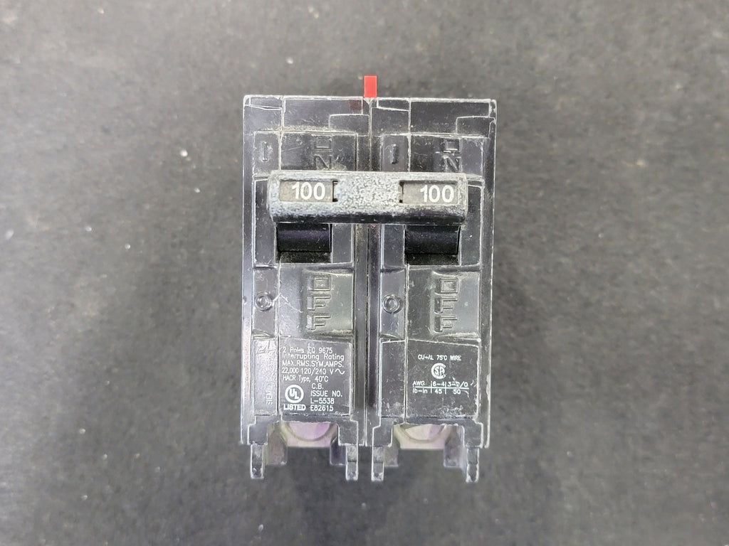 SIEMENS 100 Amp 2 Pole 120/240 volts Circuit Breaker EQ9675