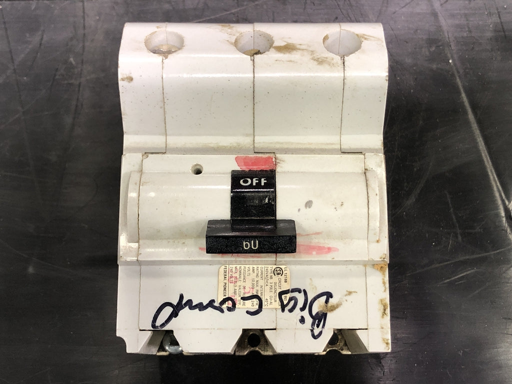 FEDERAL PIONEER 60 Amp 3 Pole Circuit Breaker NB360