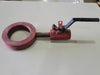 NUTRON 3/4", 3000 CWP, Ball Valve, B16.34, W/ 4", SA51670N, Bleed Ring