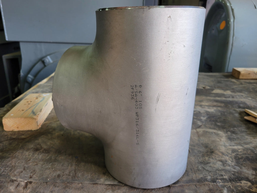 6", Equal-Tee, Butt Weld, WP316
