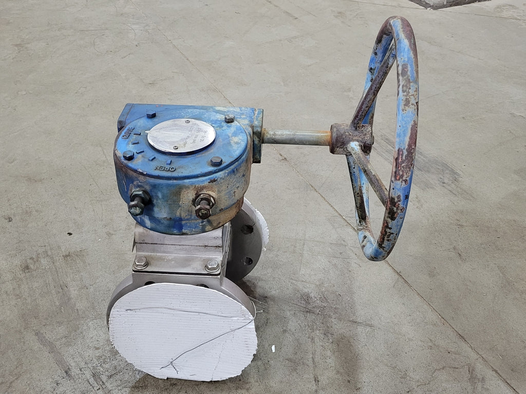 FLUOROSEAL 4", Class 150, Sleeved Plug Valve, B16.34, W/ Gear Operator