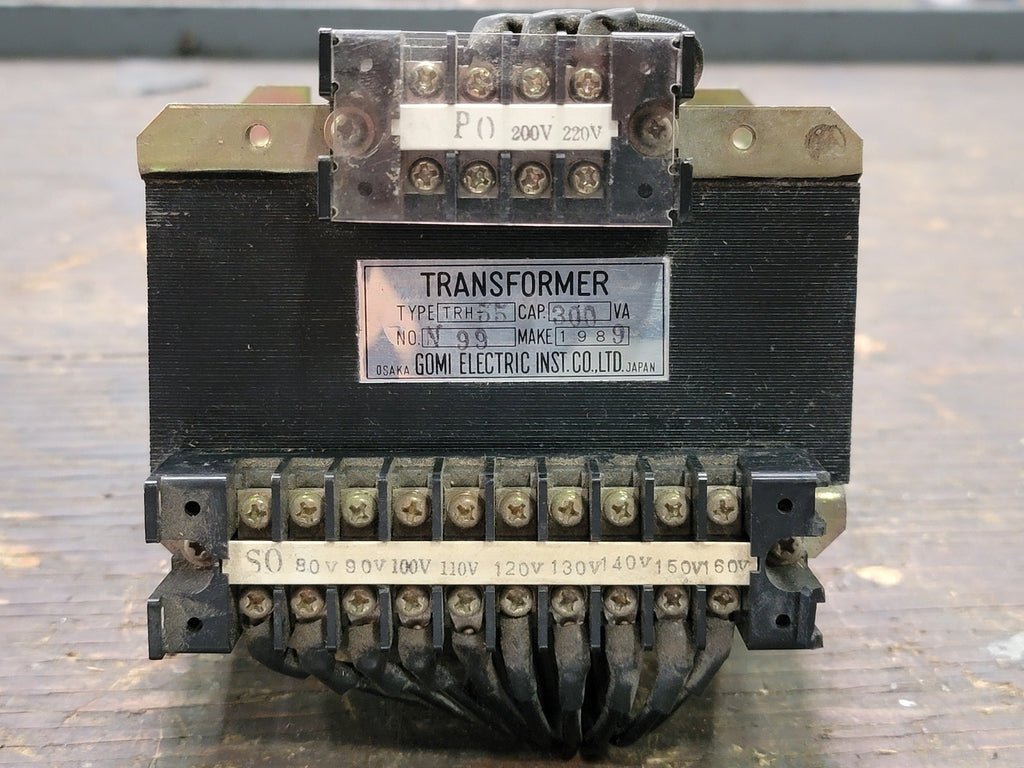 GOMI ELECTRIC 0.3 kVA Transformer, 220 pri. volts, 120 sec. volts TRH55