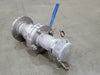 KUKA 3", Class 150, Floating Ball Valve, B16.34, W/ Camlock Cap