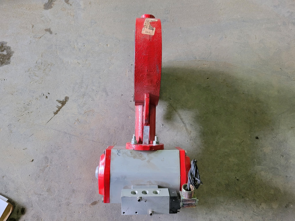 BRAY 6" Butterfly Valve w/ Pneumatic Actuator and Solenoid Operator
