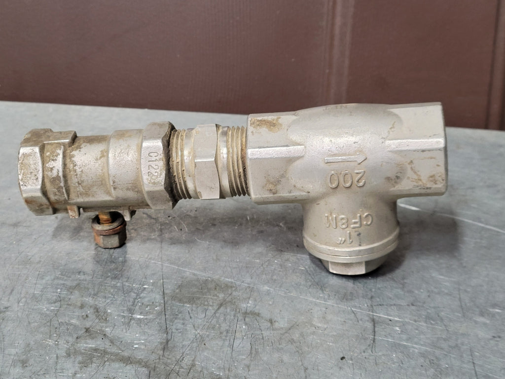 1", Class 200, Swing Check Valve, W/ 1", 1000 WOG, Ball Valve
