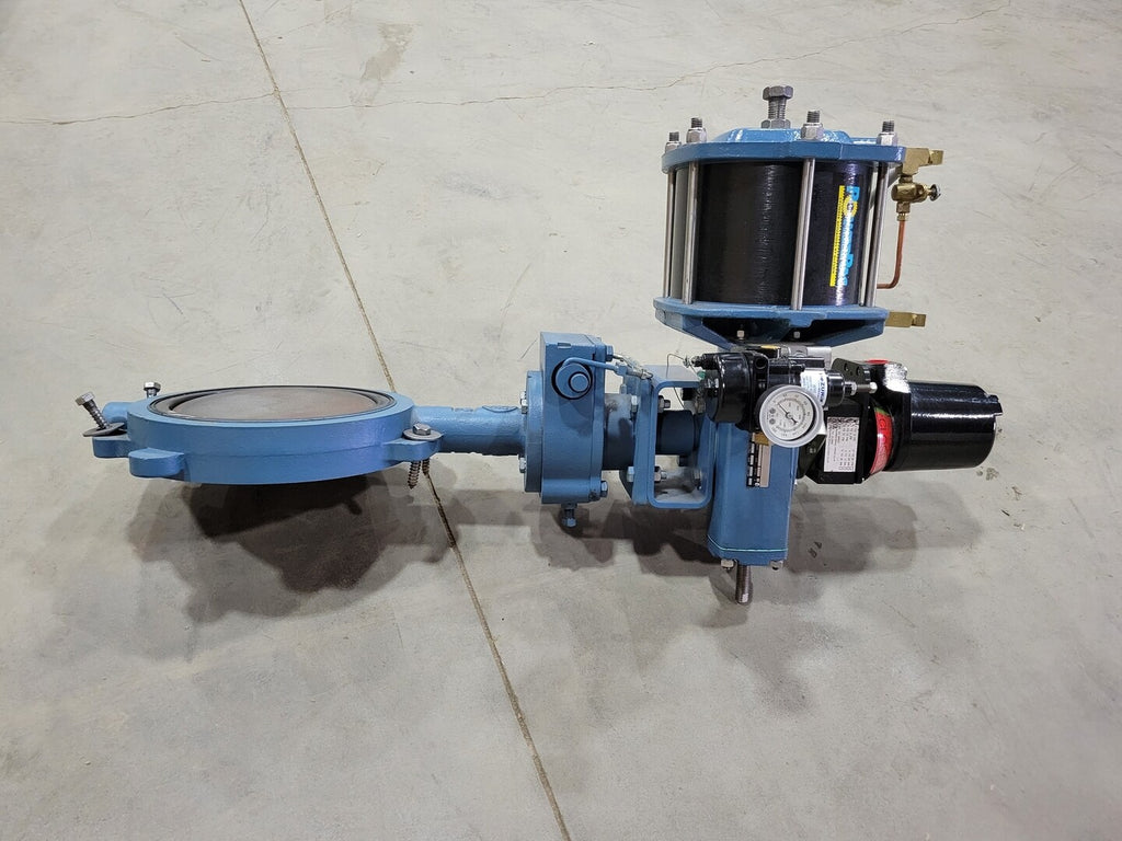 DEZURIK PowerRac Cylinder Actuator Size 10 w/ Pres. Regulator Butterfly Valve Switch