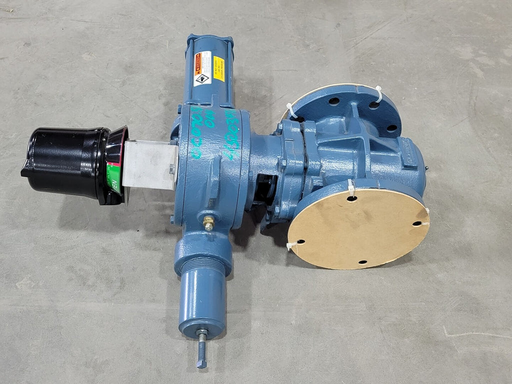 GS Rotary Cylinder Actuator w/ 4" Eccentric Plug Valve and Mech. Switch