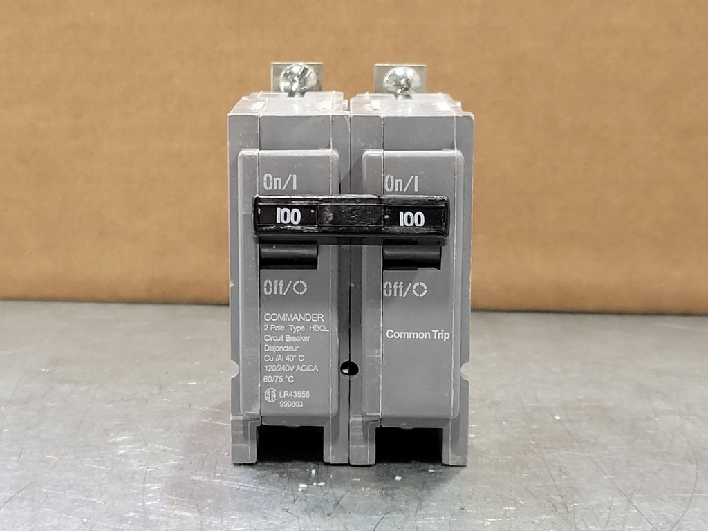 COMMANDER 100 Amp 2 Pole 120/240 volts Circuit Breaker HBQL2100