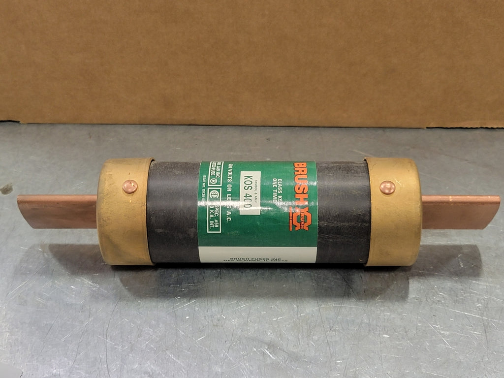 BRUSH 400 Amp Class K5 One-Time Fuse KOS-400