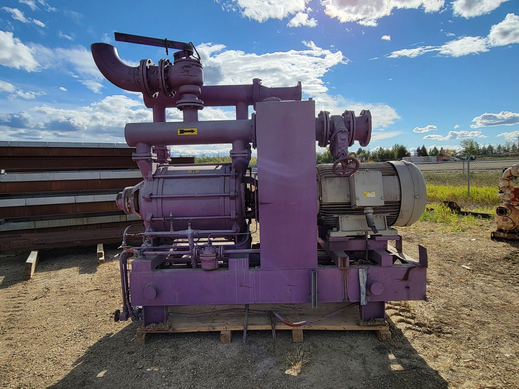 SIEMENS Vacuum Skid and Elmo Vacuum Pump w/ 115 hp Electric Motor