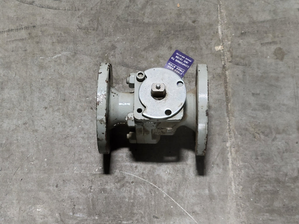 KF INDUSTRIES 2" x 1-1/2" Class 150 Ball Valve E2150-1922G21