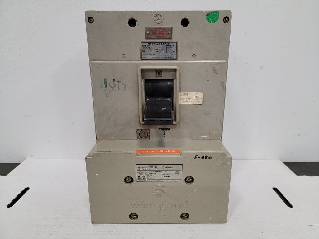 WESTINGHOUSE 250 Amp 3 Pole Air Circuit Breaker AQL-LF250
