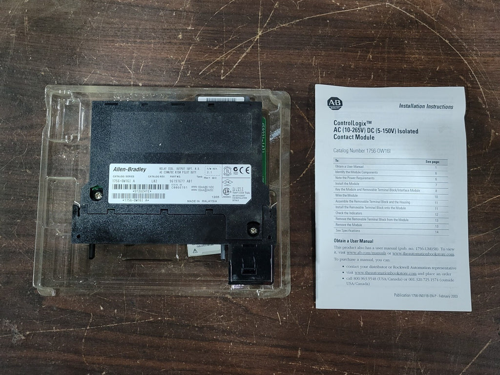 ALLEN-BRADLEY 16 PT. Relay Output Module 1756-OW161