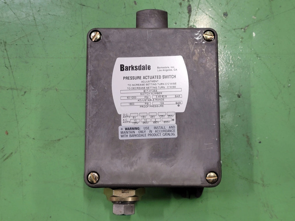 BARKSDALE Pressure Actuated Switch B1T-H12SS