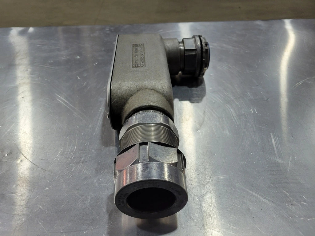 CROUSE-HINDS  2" L Shaped Conduit Outlet Body LB69 w/ Fittings