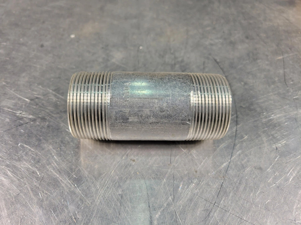 1.75" x 4" Aluminum Threaded Nipple