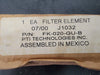 PTI TECHNOLOGIES INC. Hydraulic Filter Element FK-020-GU-B