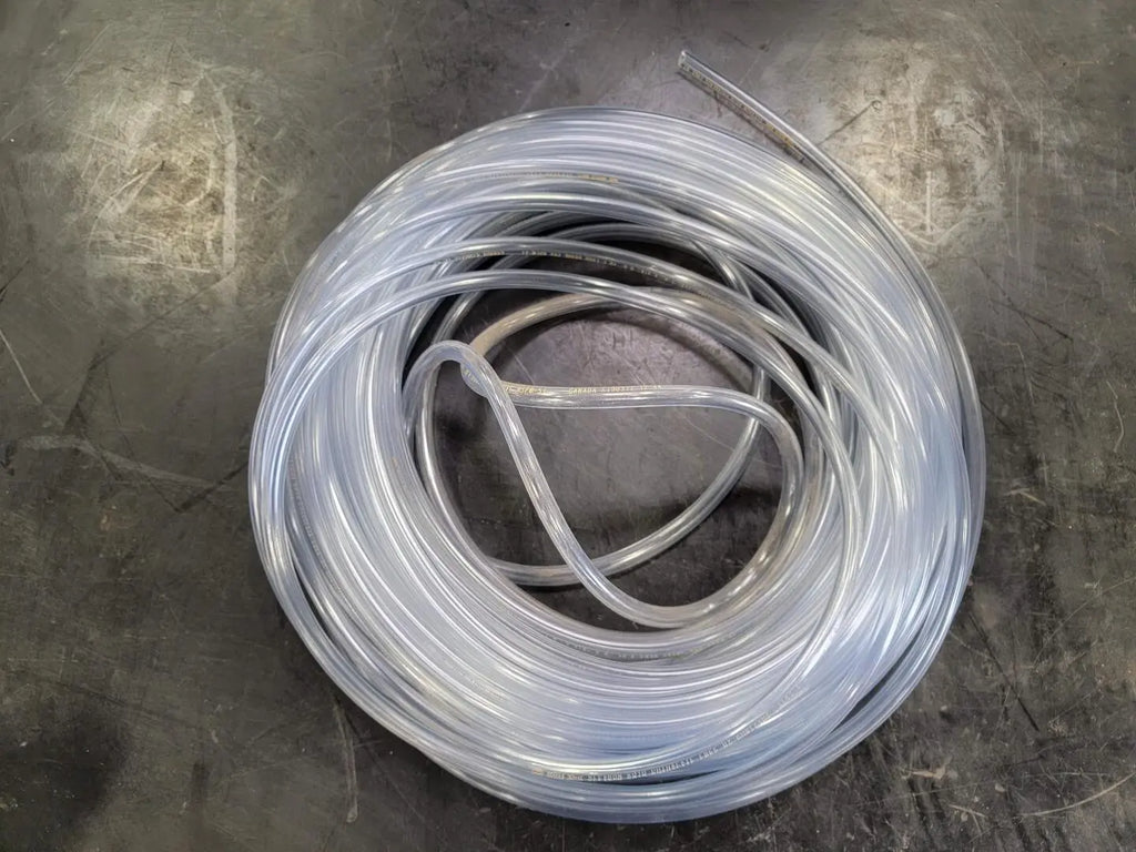 KURI-TEC 1/4" x 3/8" x 100 ft KLEARON 73 Clear PVC Tubing K010-0406X100