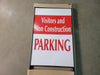42" x 24" Portable Visitors and Non Construction Parking Sign w/ A-Frame