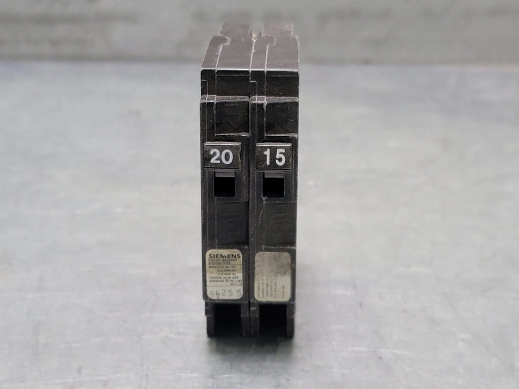 SIEMENS 20/15 Amp 2 Pole Circuit Breaker 3277-7A/3277-7B