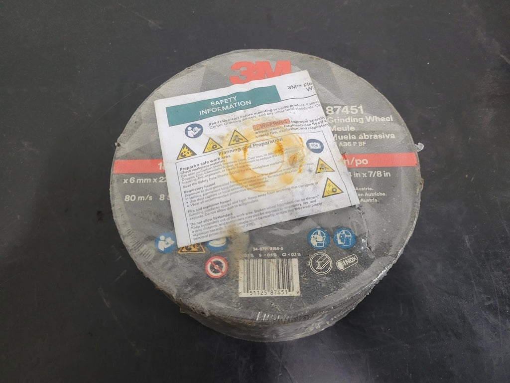 3M 7" x 1/4" x 7/8" Depressed Center Grinding Wheel 87451