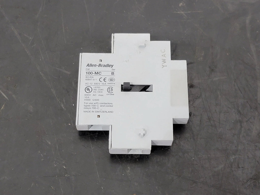 ALLEN-BRADLEY 10 Amp, 600 VAC Coil Auxiliary Contactor 100-MC