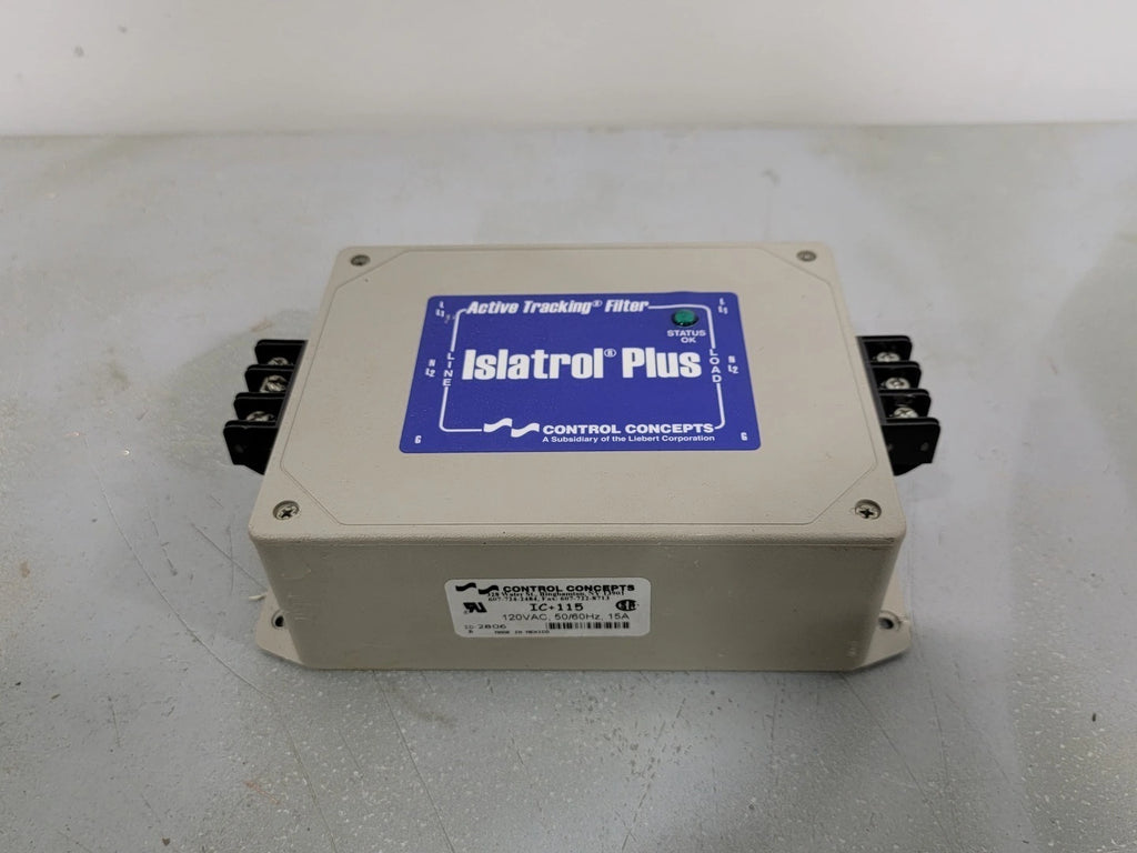 CONTROL AIR  INC 120 VAC, 50/60hz, 15A, Islatrol Plus Active Tracking Filter IC115