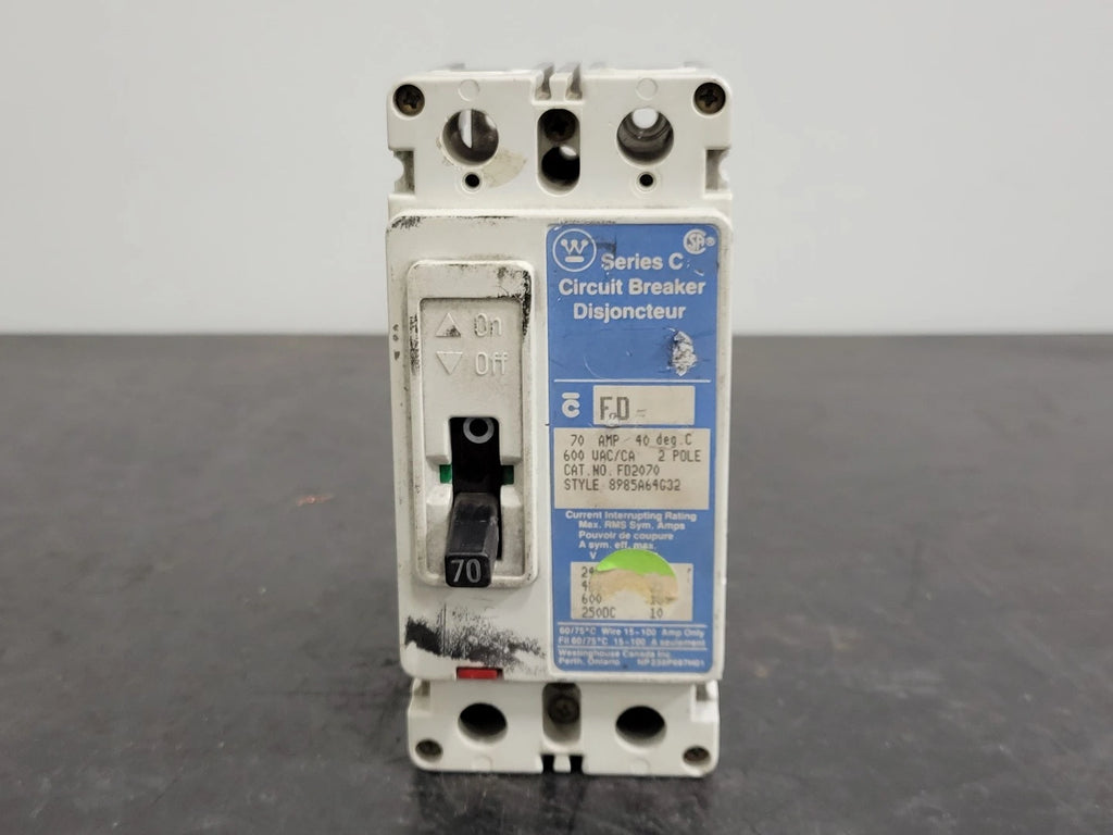 WESTINGHOUSE 70 Amp 2 Pole Circuit Breaker FD2070