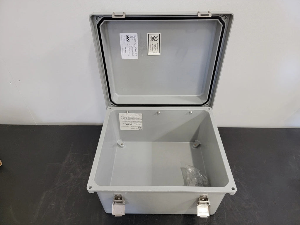 ALLIED MOULDED PRODUCTS AM1206RL  Fiberglass Wallmount Enclosure 12"x10"x6"