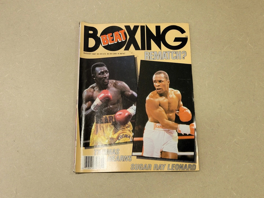 BOXING August 1987 Magazine Hearns VS Leonard Rematch Cover