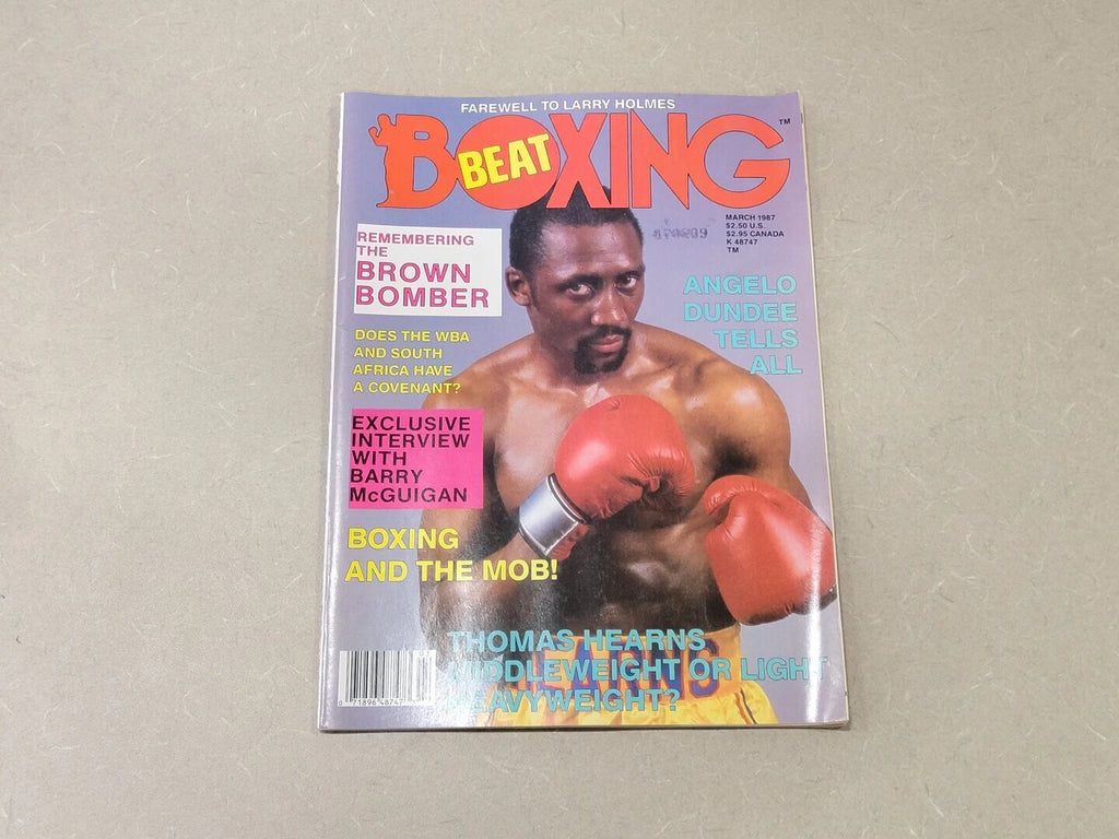 BOXING March 1987 Magazine Thomas Hearns Cover