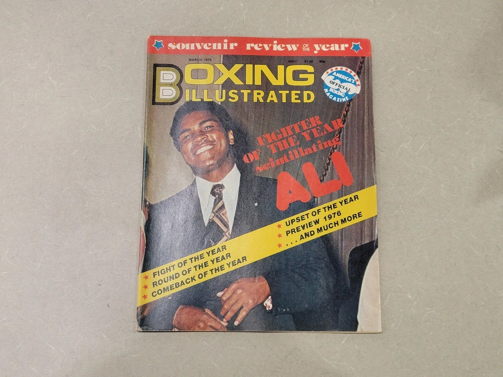 BOXING March 1976 Magazine Fighter of the Year Scintillating Ali