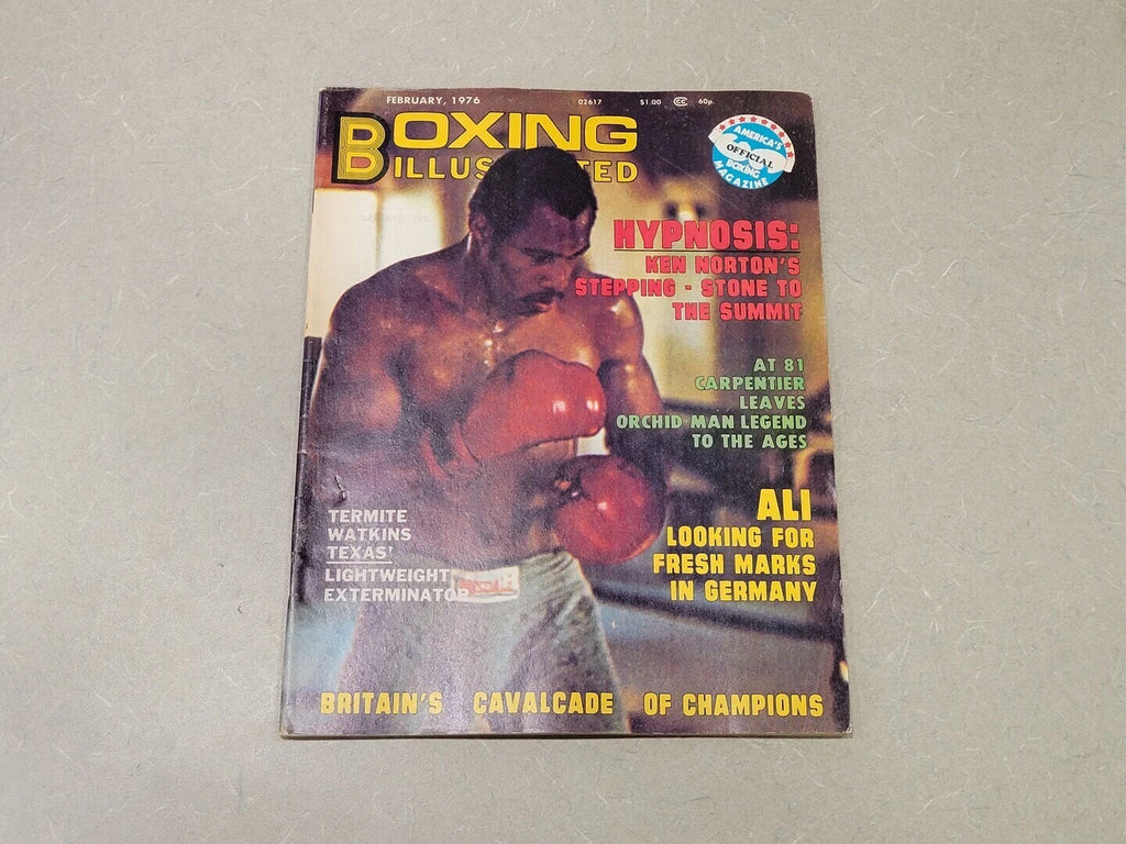 BOXING February 1976 Magazine Ken Norton Cover