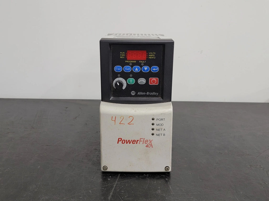 ALLEN-BRADLEY PowerFlex 40, 600 Volts, 4.2 Amps Adjustable Frequency AC Drive 22B-E4P2N104