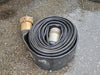NEWLINE 4" x 50 ft Black Ribbed Layflat Water Discharge Hose 200 PSI NL2005-400