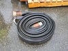 NEWLINE 3" x 50 ft Black Contractors Rubber Water Discharge Hose 150 PSI NL2113-300