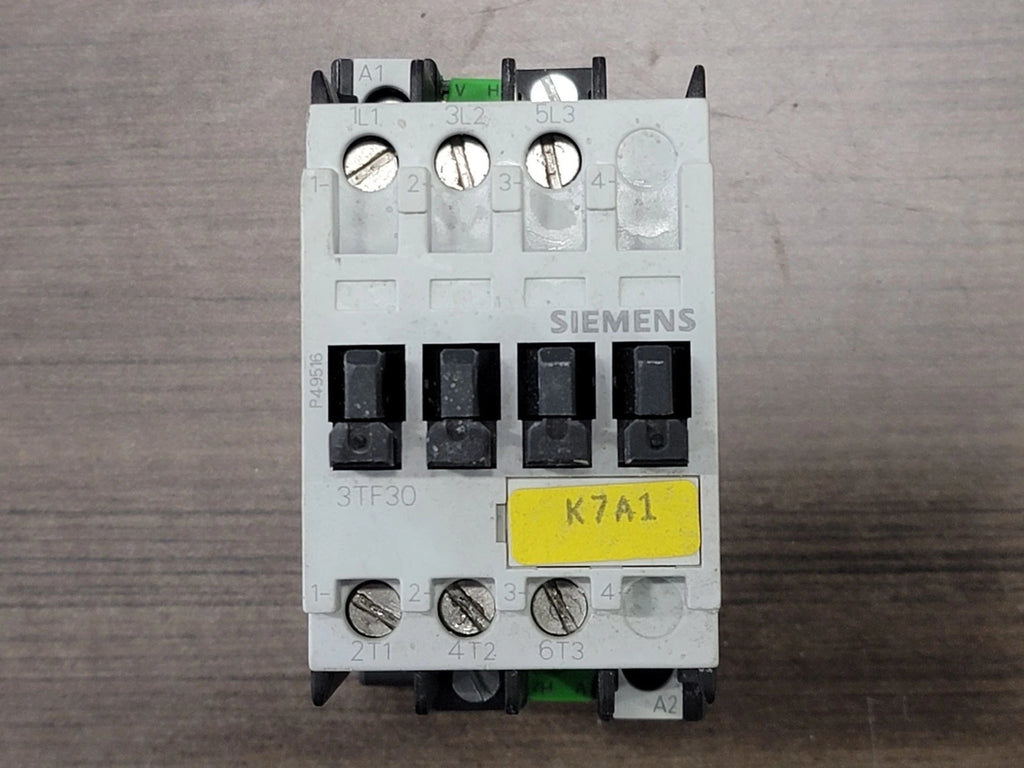 SIEMENS 20 Amp, 3 Pole, 110/120 VAC Coil Contactor 3TF30