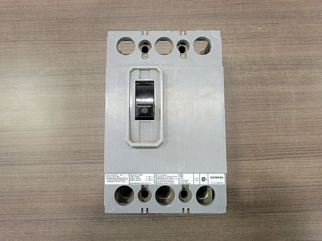 SIEMENS 125 Amp, 3 Pole, 240 volts Circuit Breaker QJH23B125