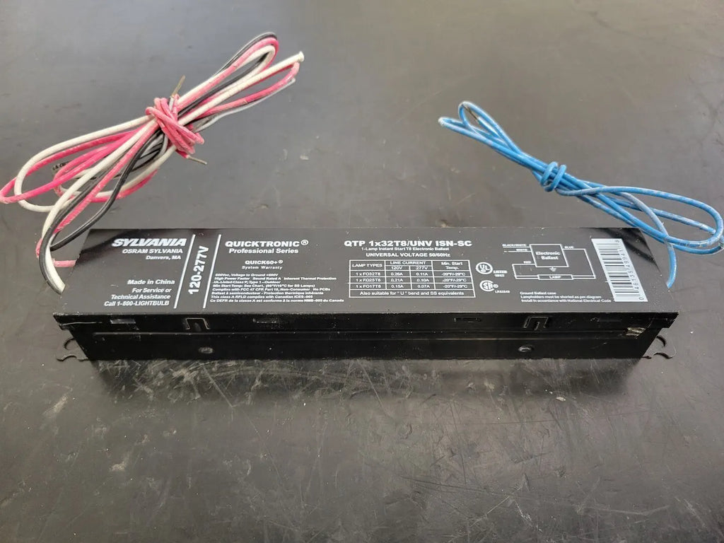 SYLVANIA 240 Volts 1 Lamp Electronic Ballast QTP 1X32T8/UNV ISN-SC