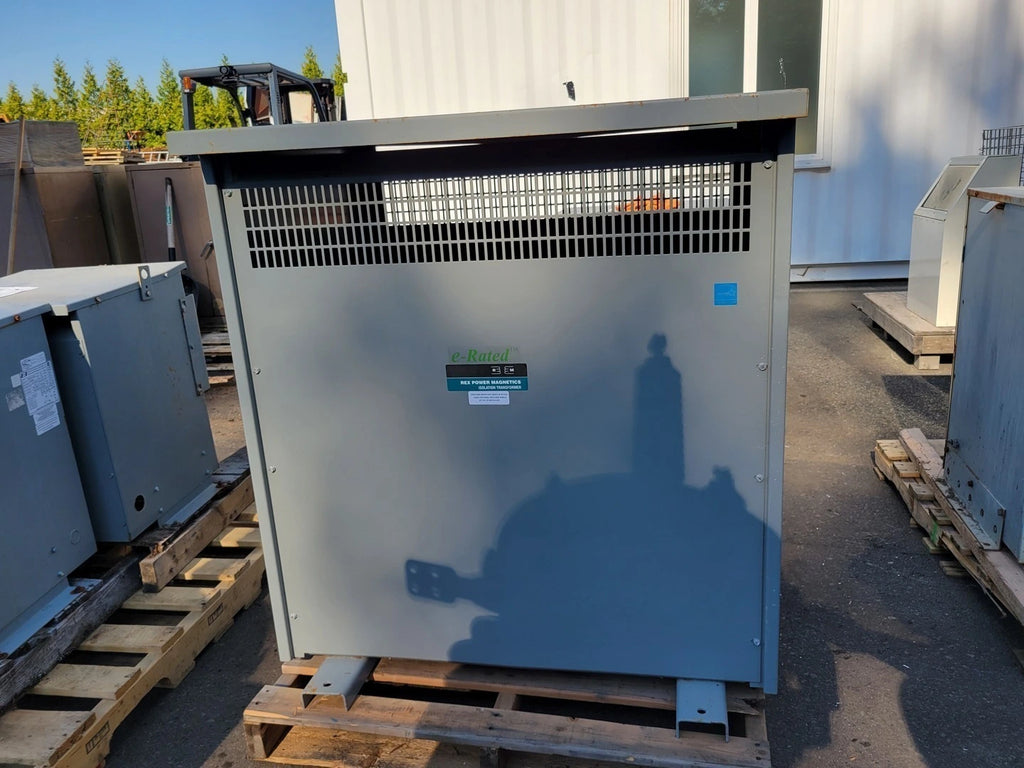 REX POWER MAGNETICS 150 kVA Transformer, 4200 Delta pri. volts, 600Y/347 sec. volts BA150XQ/Z